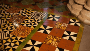 Encaustic Tiles Used In Hotel