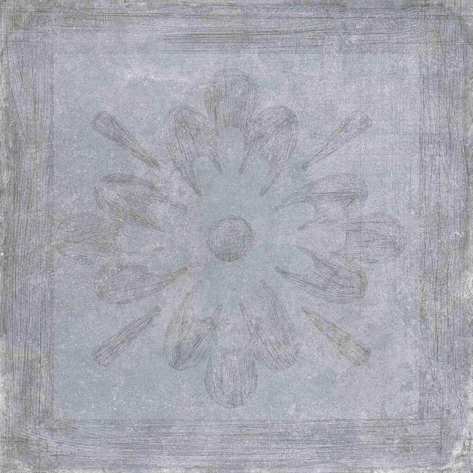 Holly Grey Deco Encaustic Look Tiles Manufacturer