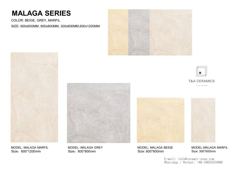 Malaga Series Ceramic Tiles T&a Ceramics