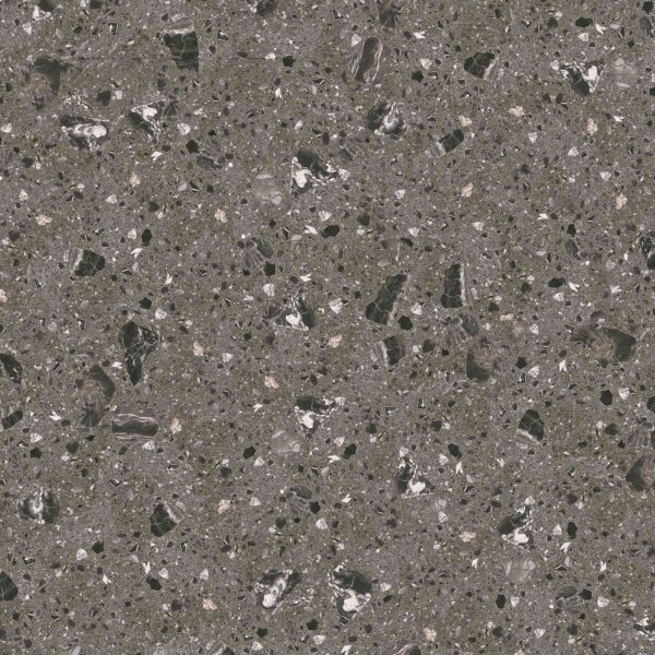 Uffa Dark Grey Terrazzo Tile Kitchen Supplier